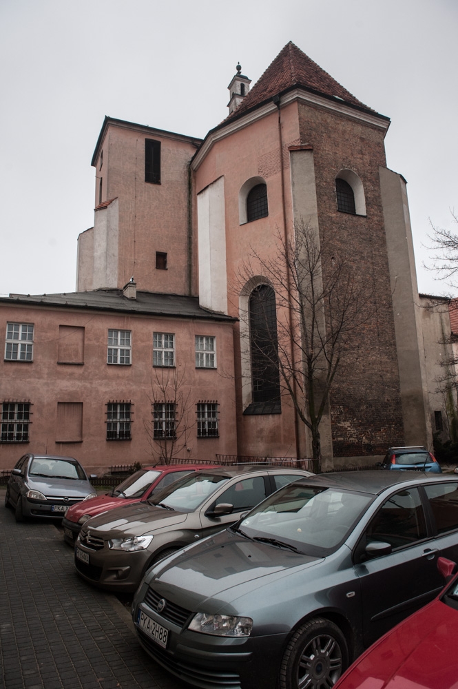Boczna wieża byłego kościoła ewangelickiego (obecnie garnizonowego) w Kaliszu