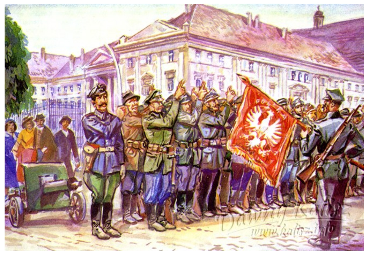 Przysięga I Batalionu Pogranicznego na pl. Św. Józefa w Kaliszu