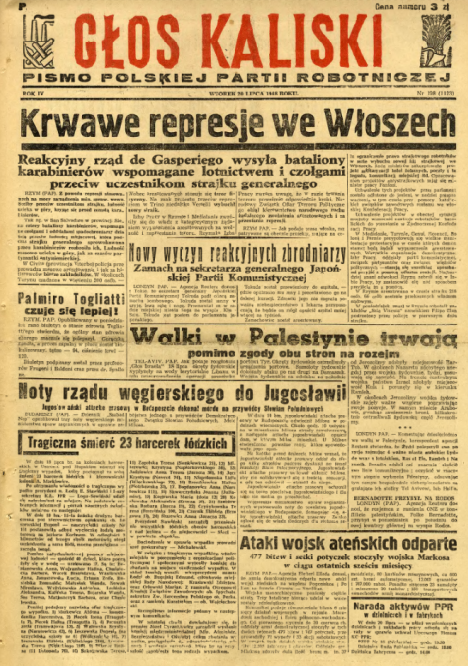 Głos Kaliski nr 198 z 1948 roku