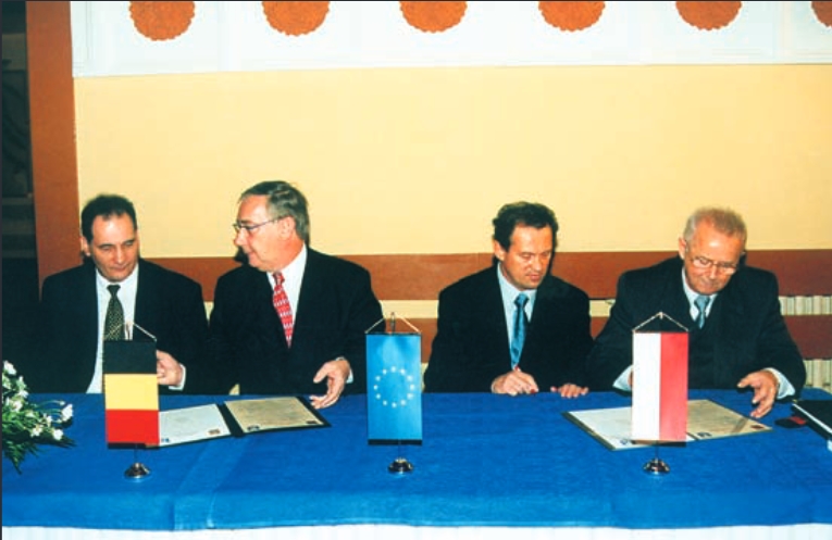 Podpisanie umowy partnerskiej między Pleszewem a Morlanwelz 