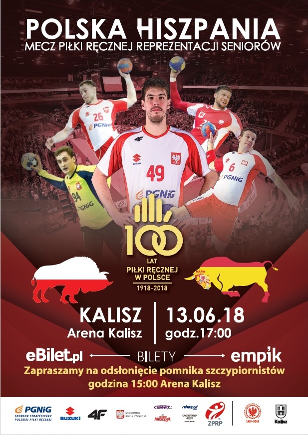 Plakt z meczu Polska - Hiszpania