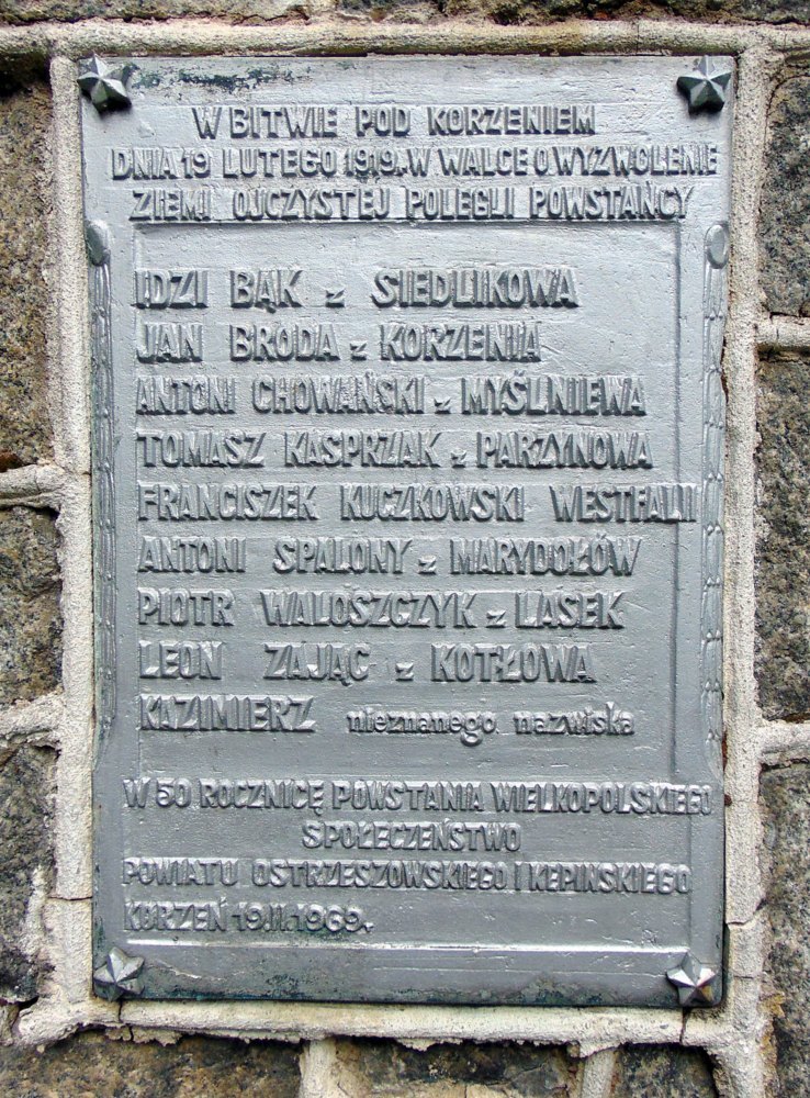 Pomnik powstańców wielkopolskich w Przybyszowie