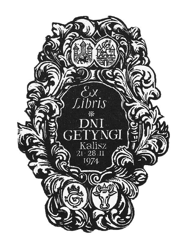 Exlibris z okazji Dni Getyngi w Kaliszu