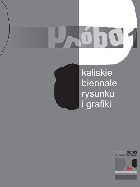 Plakat pierwszego  Kaliskiego Biennale Rysunku i Grafiki