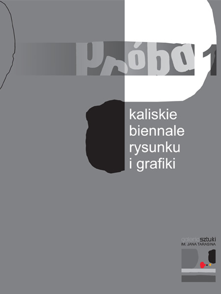 Plakat pierwszego Kaliskiego Biennale Rysunku i Grafiki
