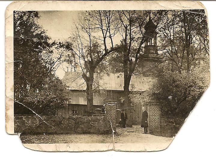 Stary drewniany kościół w Kowalewie - rozebrany w 1938 roku