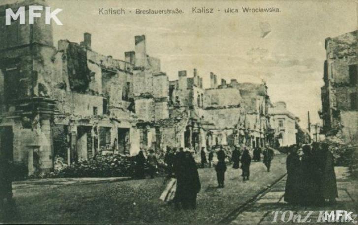 Kalisz po zniszcenaich z sierpnia 1914 roku