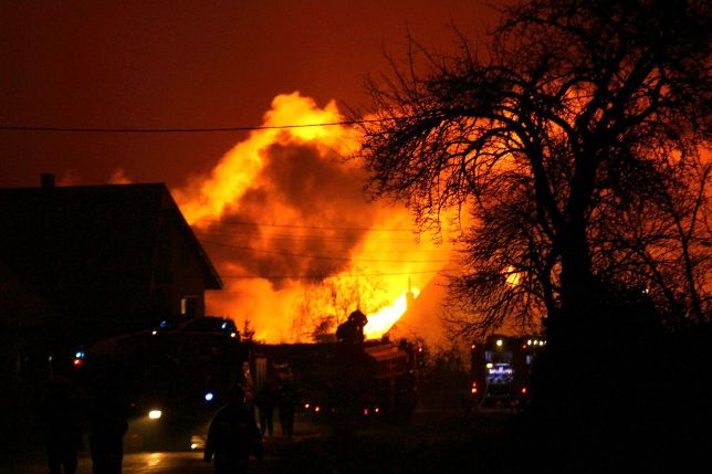 Pożar w Jankowie Przygodzickim