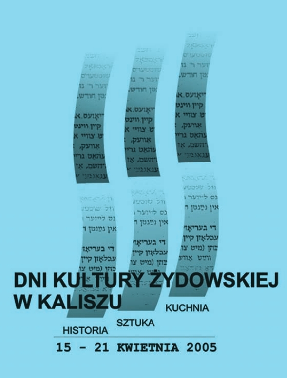 Plakat pierwszych kaliskich Dni Kultury Żydowskiej