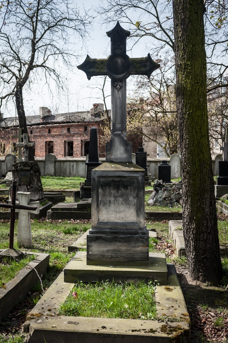 Grób Pawła Nikołajewicza Rybnikowa na cmentarzu prawosławnym na Rogatce w Kaliszu