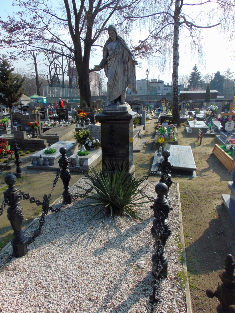 Grób Wincentego Głębockiego na Starym Cmentarzu w Ostrowie Wielkopolskim 