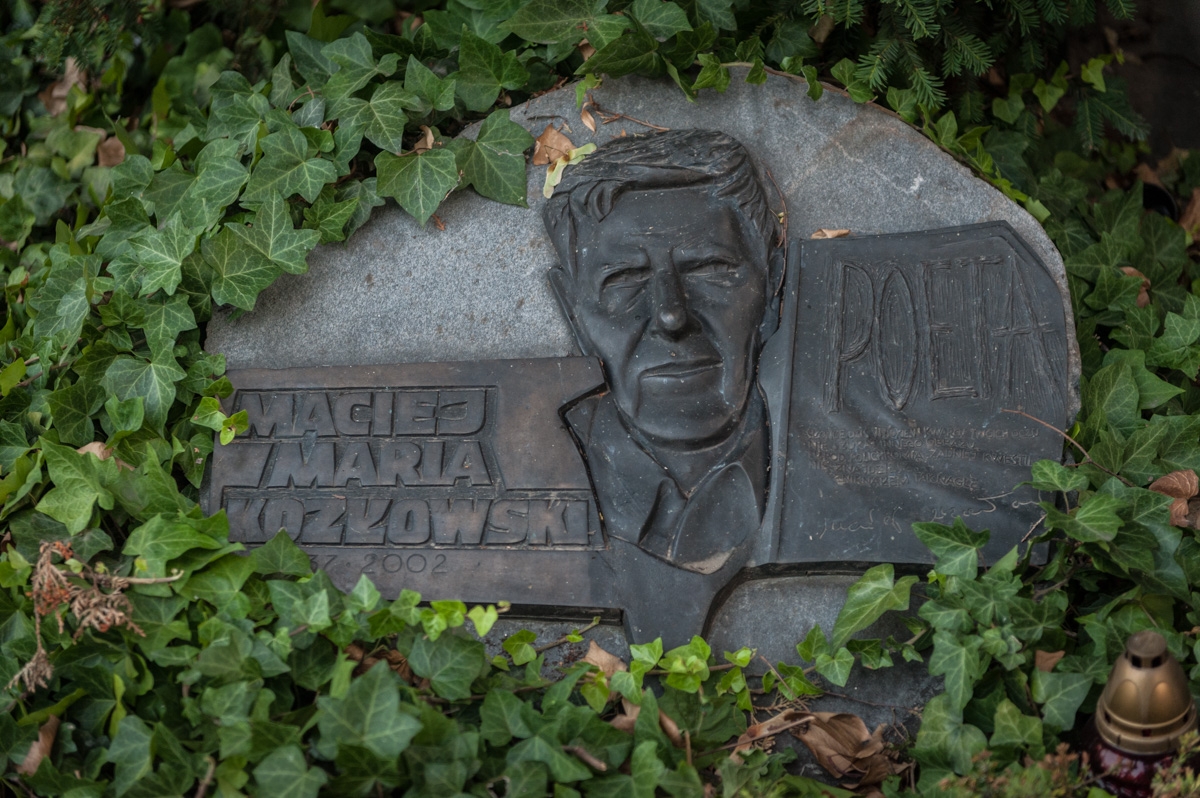 Grób Macieja Marii Kozłowskiego na Cmentarzu Miejskim w Kaliszu