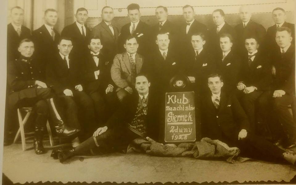 Spotkanie szachistów w klubie Giermek, Zduny 1928