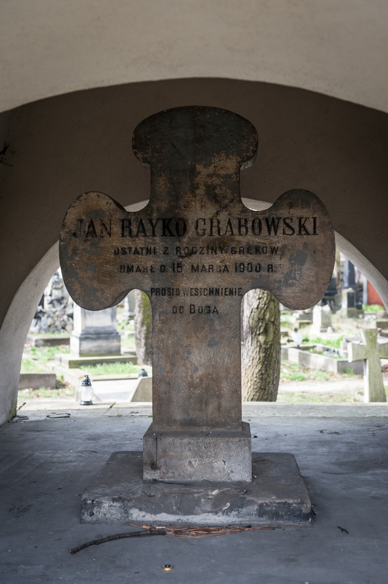 Grób Jana Rayko-Grabowskiego na cmentarzu prawosławnym na Rogatce w Kaliszu