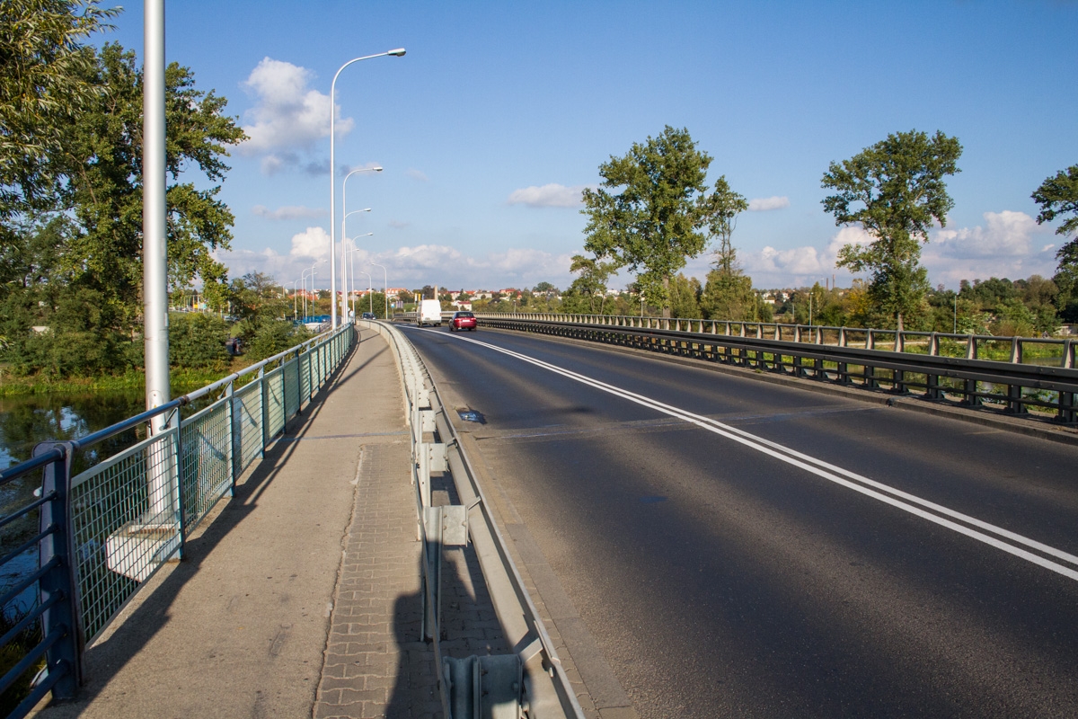 Odcinkek Trasy Bursztynowej łączącej ulice Łódzką i Częstochowską w Kaliszu