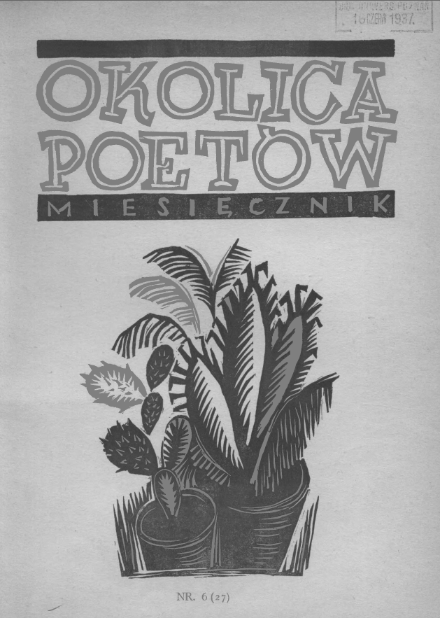 Okolica poetów nr 6 (27) z 1937 roku