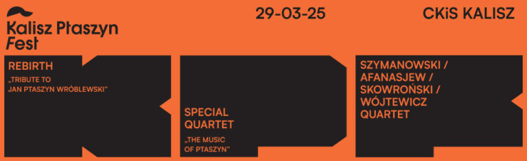 Plakat I edycji festiwalu Ptaszyn Kalisz Fest