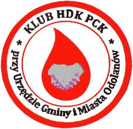 Logo Klubu Honorowych Dawców Krwi w Odolanowie
