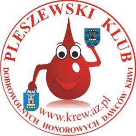 Logo Pleszewskiego Klubu Dobrowolnych Honorowych Dawców Krwi 
