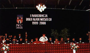 Inauguracja roku akademickiego 1999-2000 PWSZ Kalisz