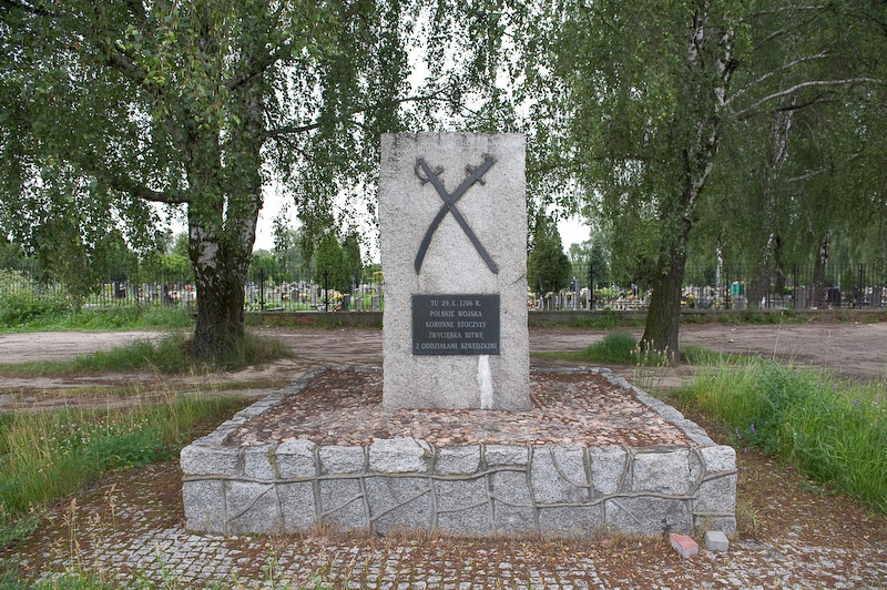 Pomnik upamiętniajacy bitwę pod Kaliszem w 1706 roku