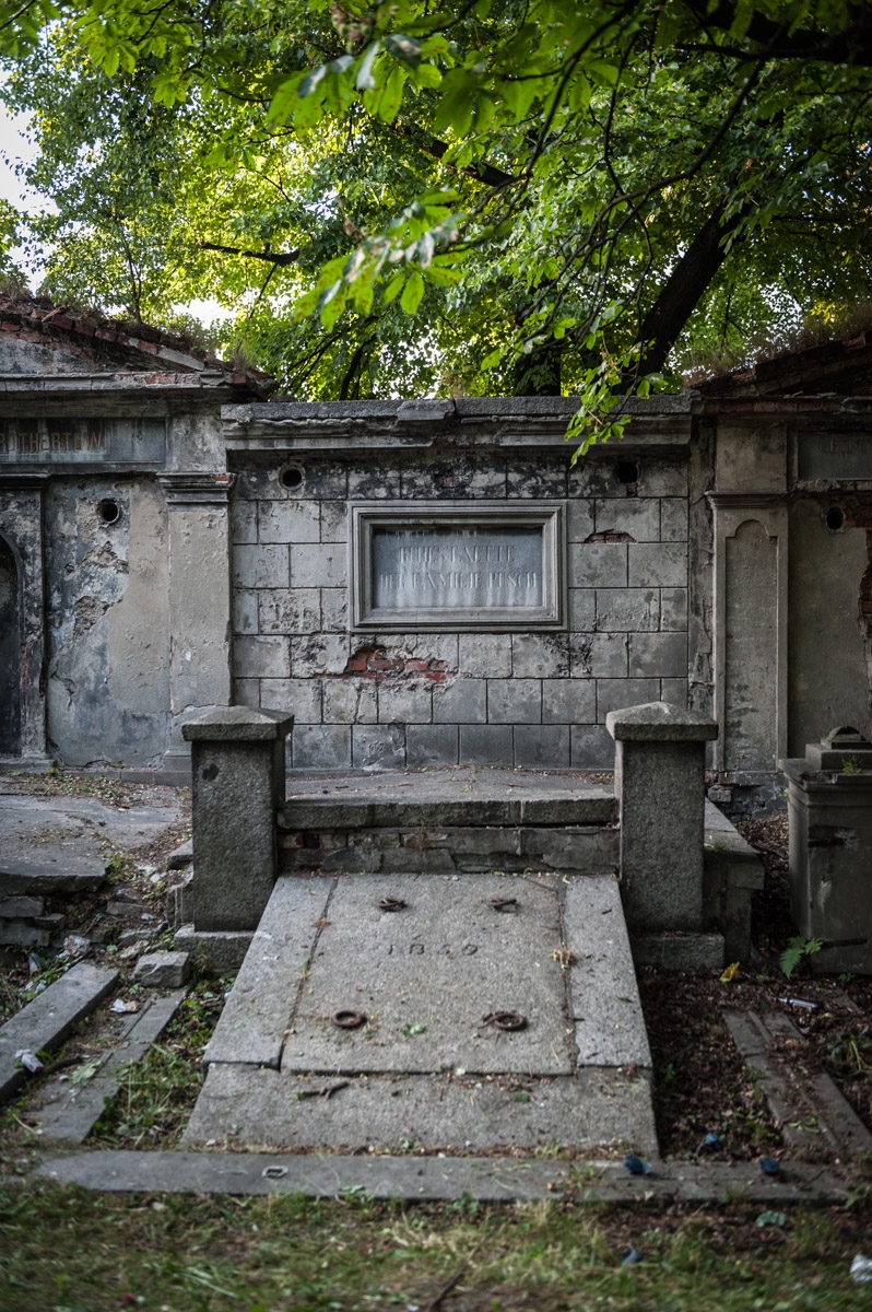 Grób Roberta Pusha na cmentarzu ewangelickim w Kaliszu
