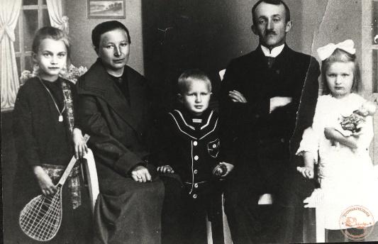 Jan Rybark z rodziną