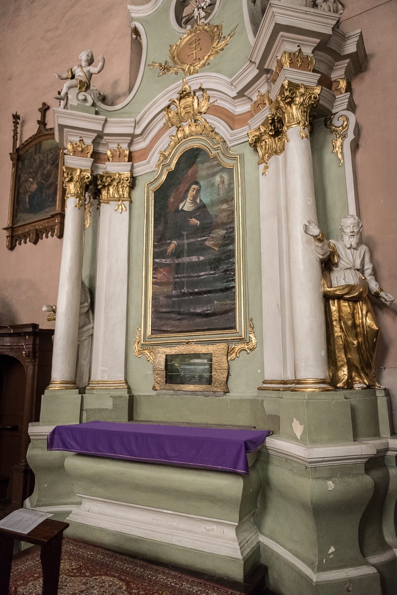 Ołtarz bł. Jolenty w kościele oo. franciszkanów w Kaliszu