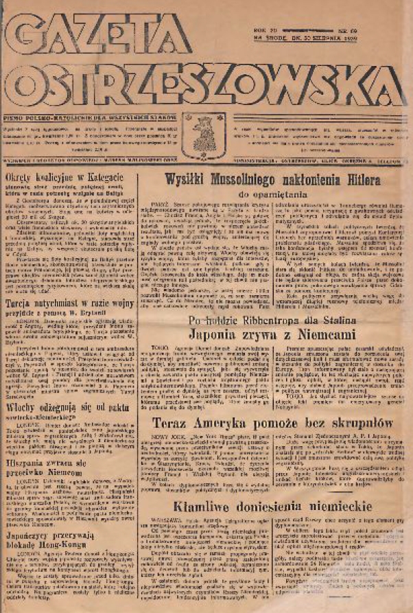Ostatni numer Gazety Ostrzeszowskiej